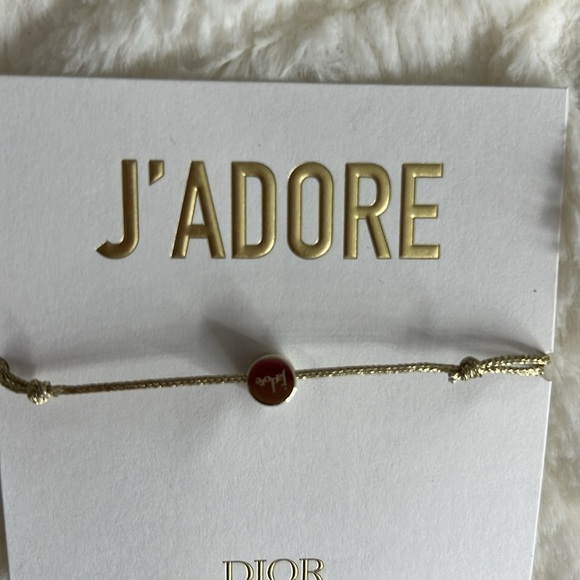 Dior J'Adore Ceramic Charm Bracelet — Gold Tone Adjustable — NWIP - Picture 2 of 4